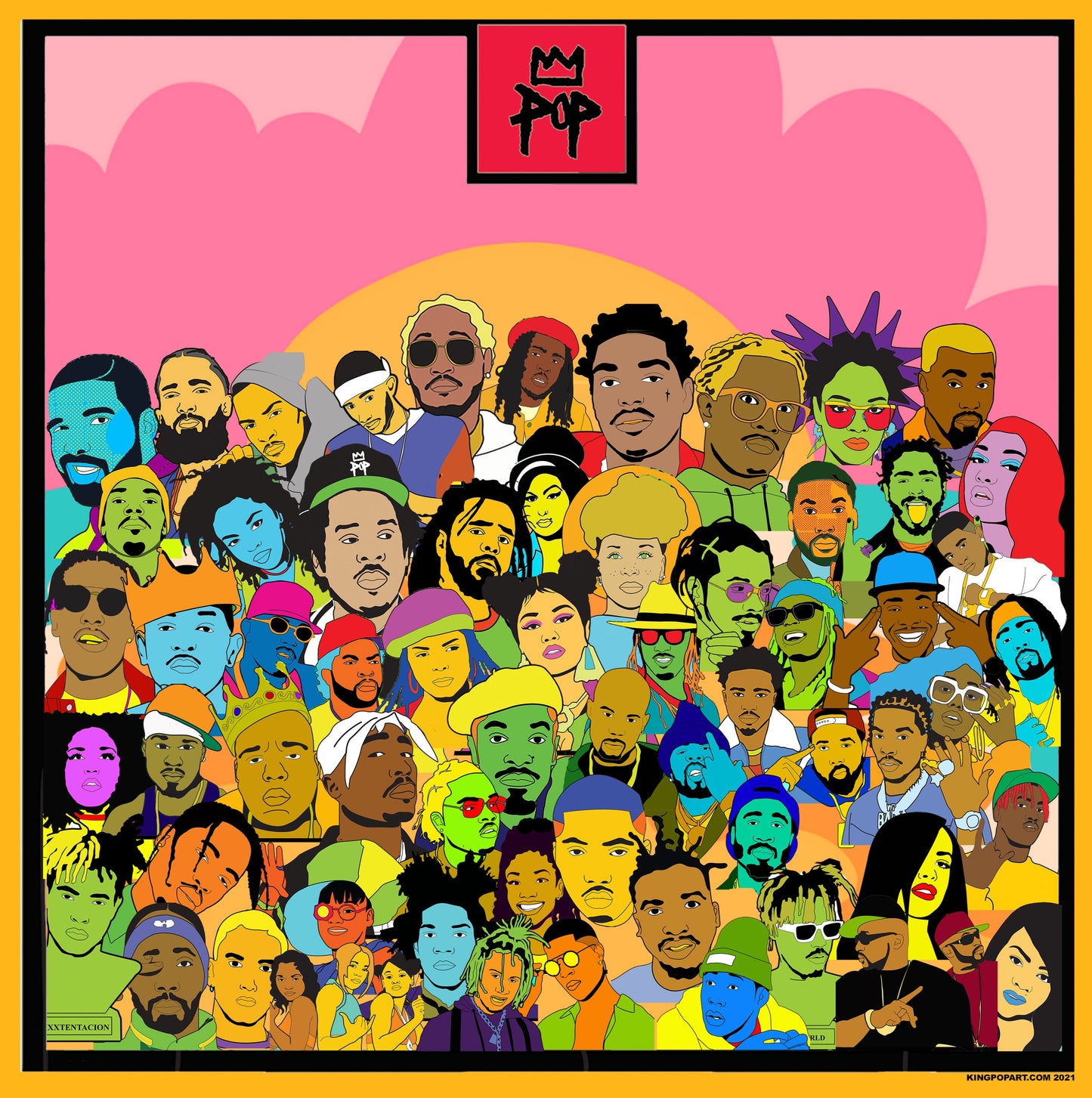 Hip Hop Collage illustration signed and numbered Print