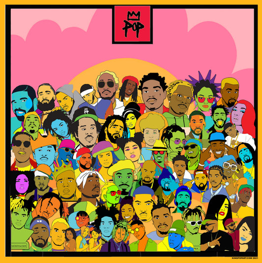 Hip Hop Collage illustration signed and numbered Print
